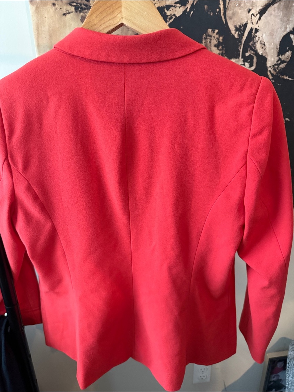 Kensie Coral-Red Single-Button Tailored Blazer - Picture 3 of 3